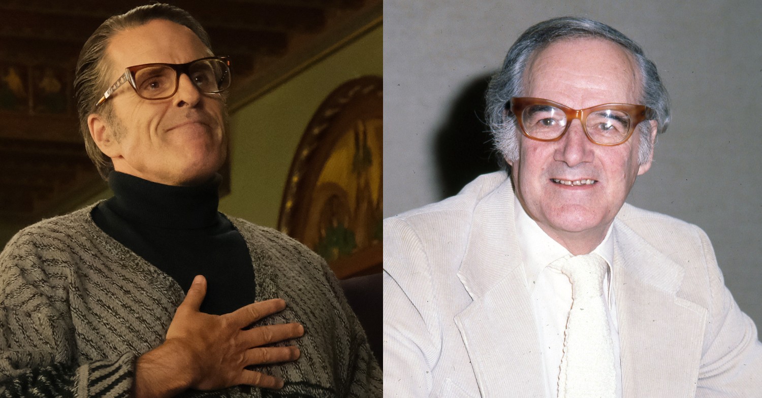 Jack Barton in Nolly, next to the real life Jack Barton