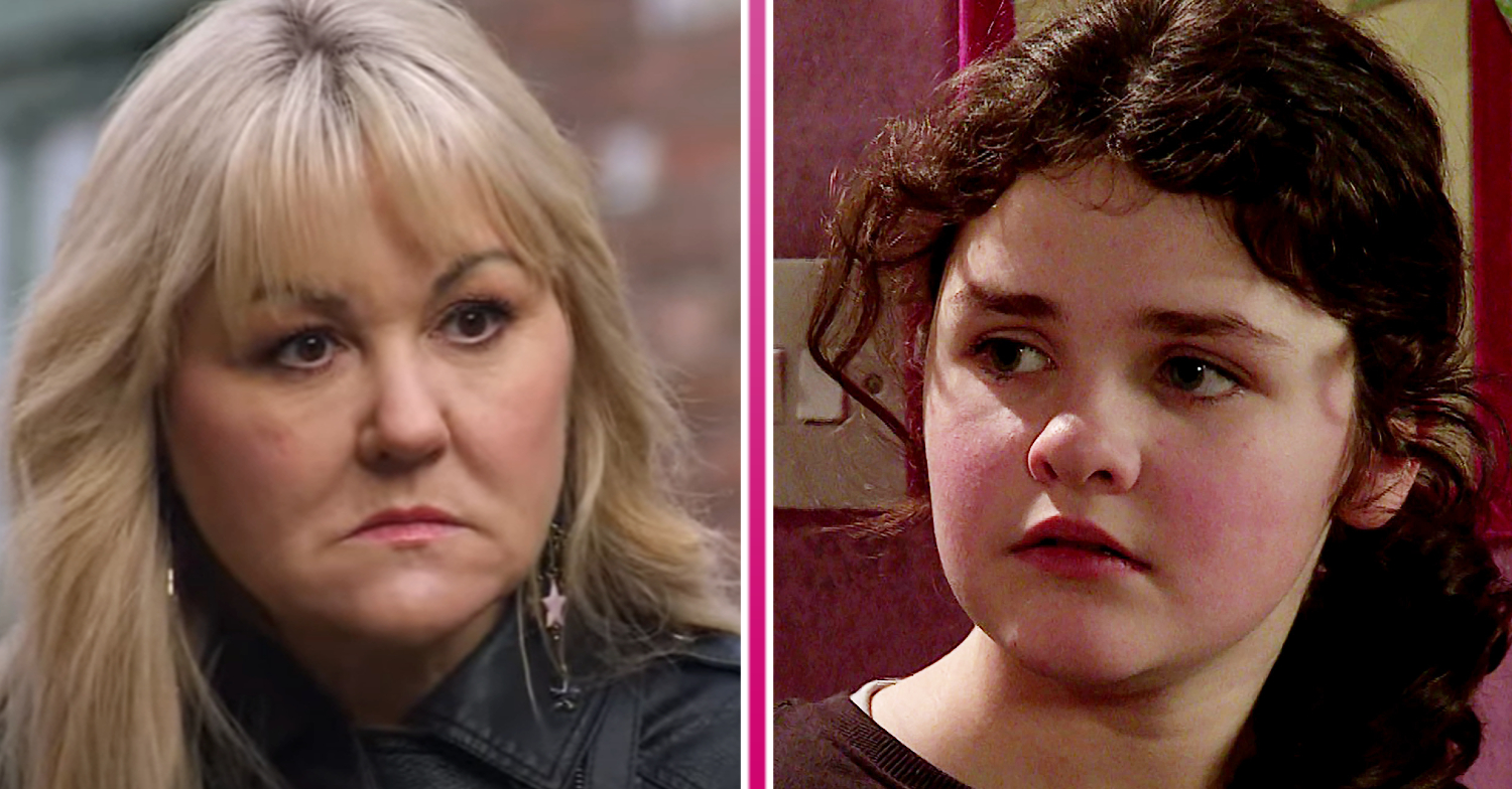 Coronation Street's Beth is looking furious and Hope is looking worried