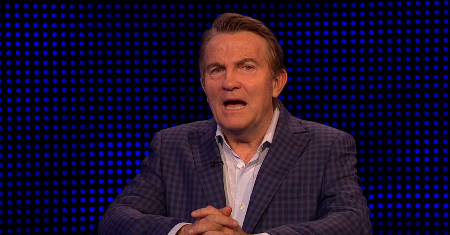 Bradley Walsh looking shocked on The Chase