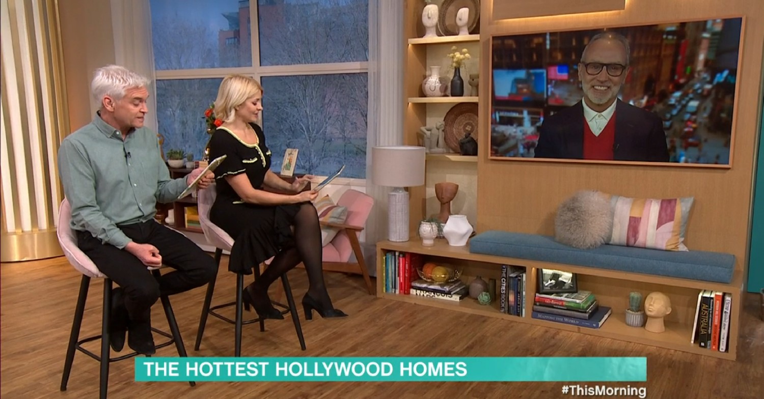Holly Willoughby and Phillip Schofield on This Morning today speaking to Leonard Steinberg on video call