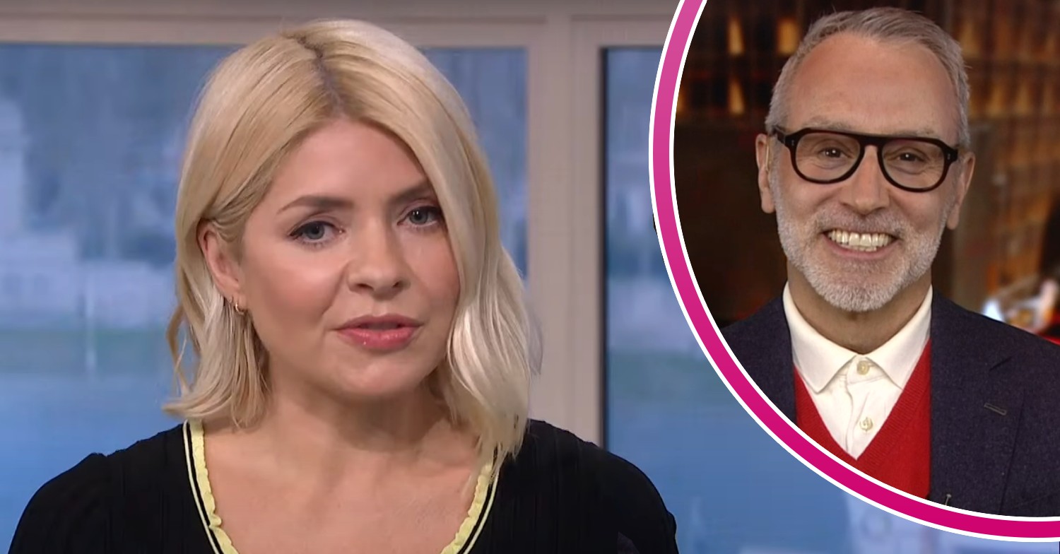 Holly Willoughby looking concerned on This Morning today, Leonard Steinberg smiling