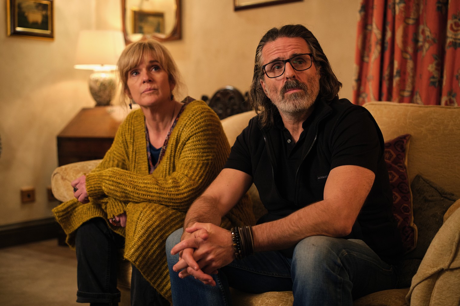 Neil and Clare sit down in Happy Valley episode 5
