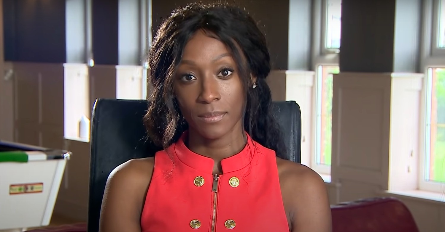 Victoria Ekanoye smiling on Loose Women