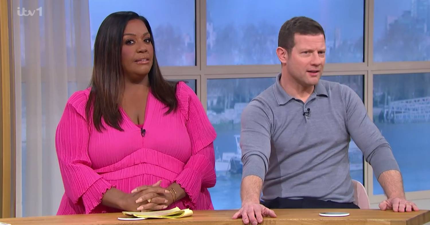 Alison Hammond sits with Dermot O'Leary on This Morning today