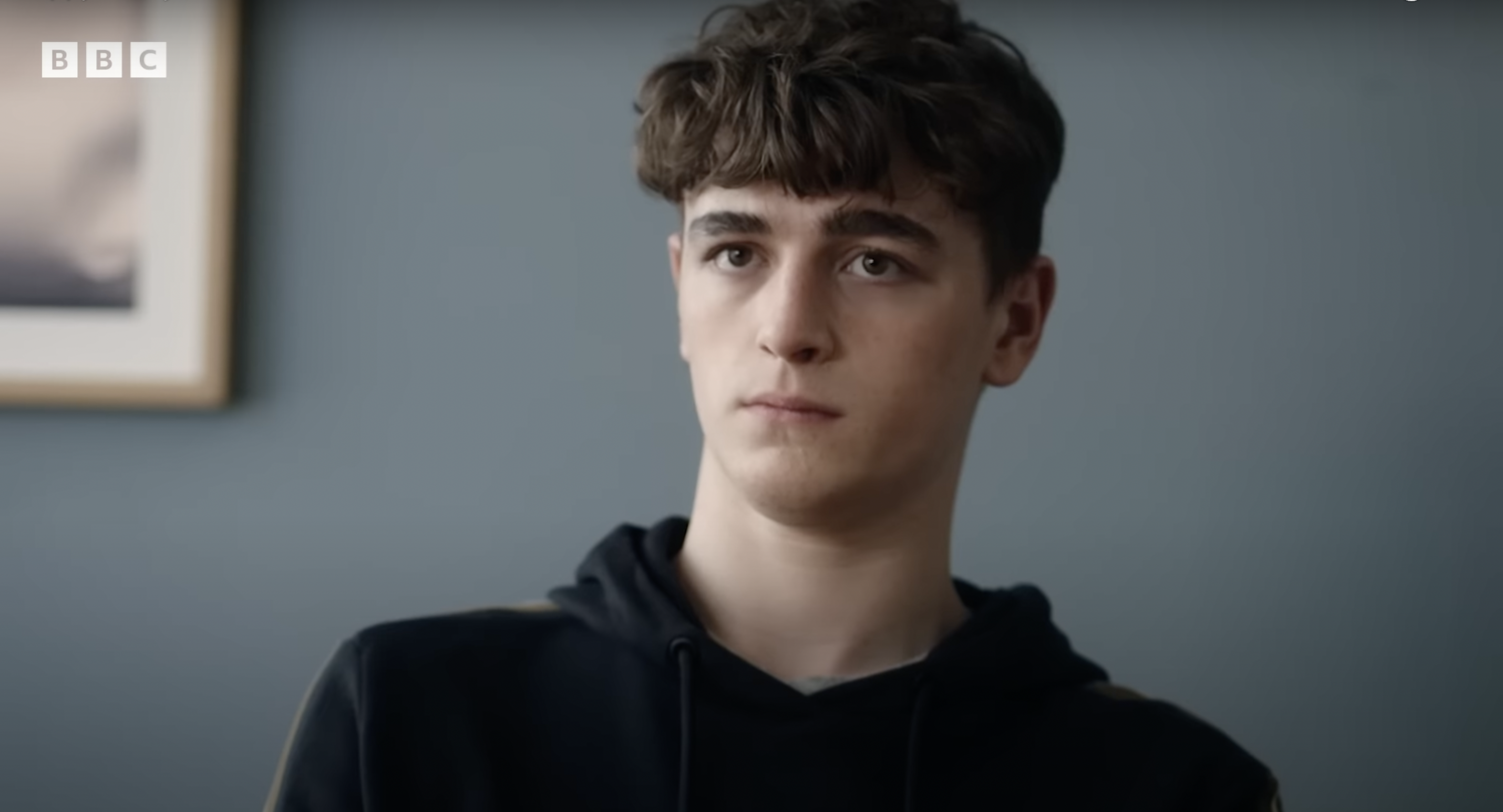 Ryan Cawood being questioned by police in Happy Valley