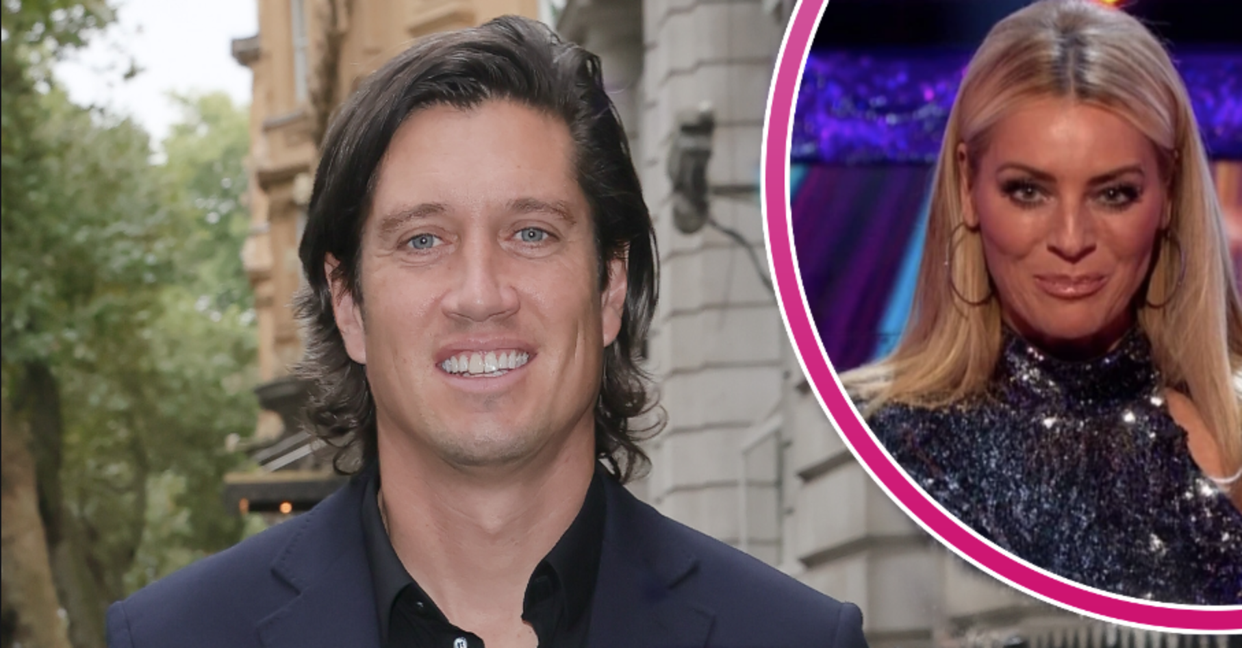 Vernon Kay and Strictly Come Dancing host Tess Daly smiling
