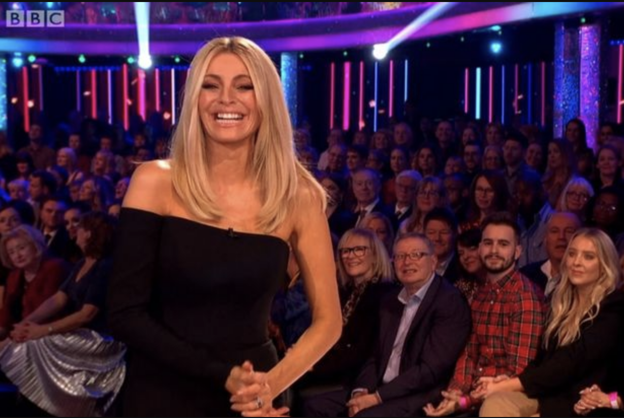 Tess Daly hosting Strictly