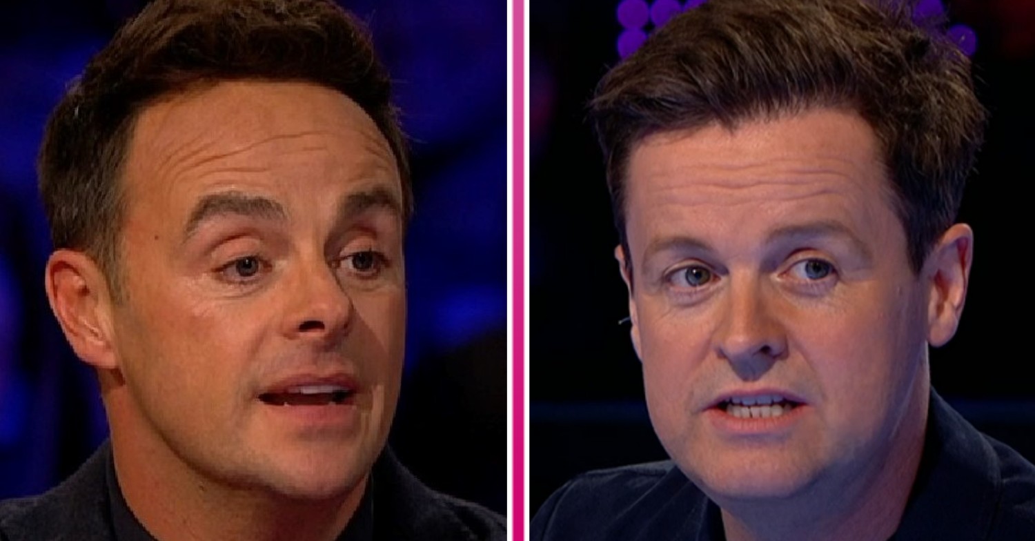 Ant and Dec looking serious on Limitless Win