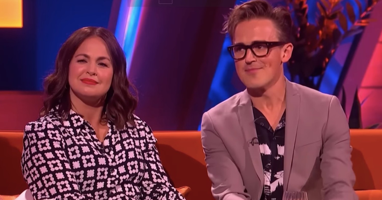 Giovanna and Tom Fletcher during an interview