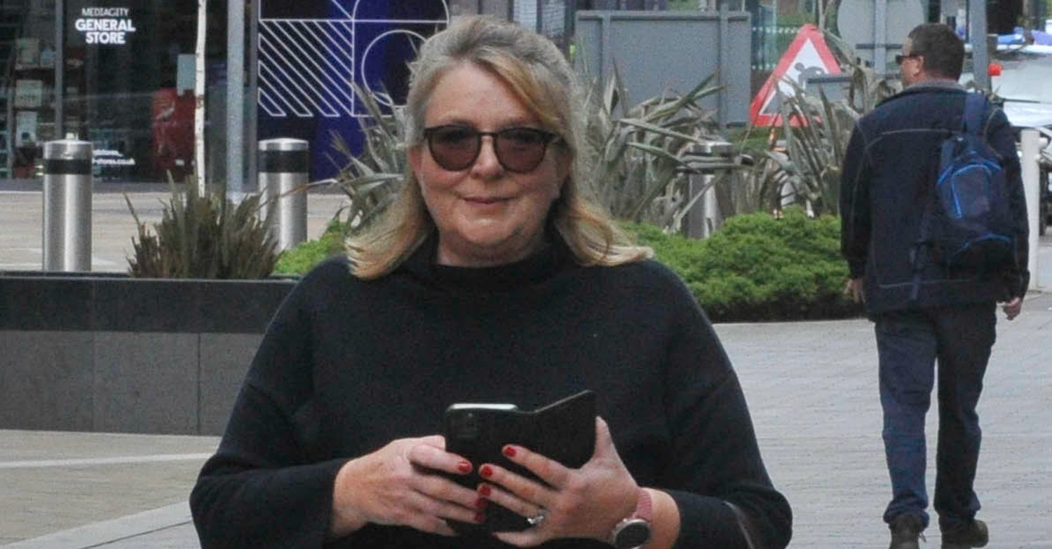 Fern Britton walking in the street