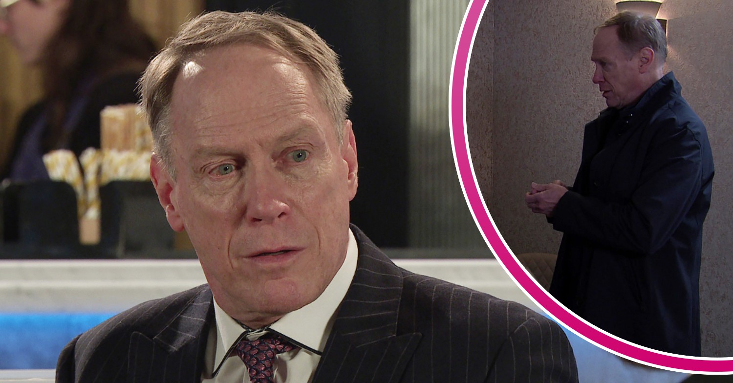 Stephen Reid looking serious with an inset picture of his side view