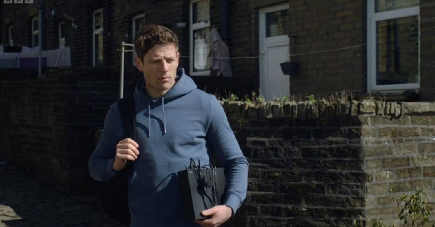 Tommy Lee Royce stood outside in the Happy Valley finale 