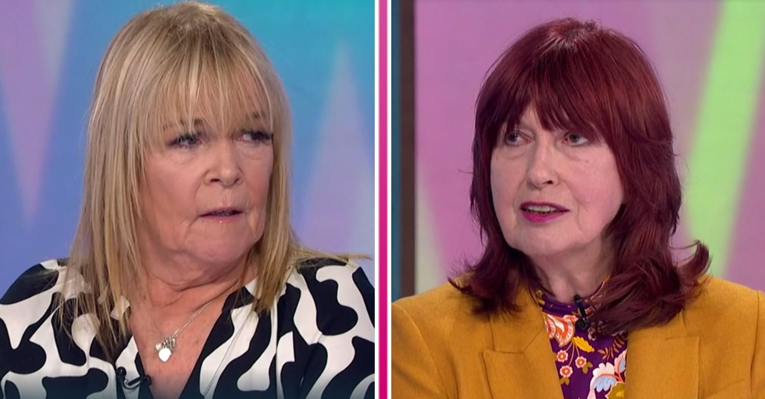 Linda Robson and Janet Street-Porter both look serious on Loose Women today