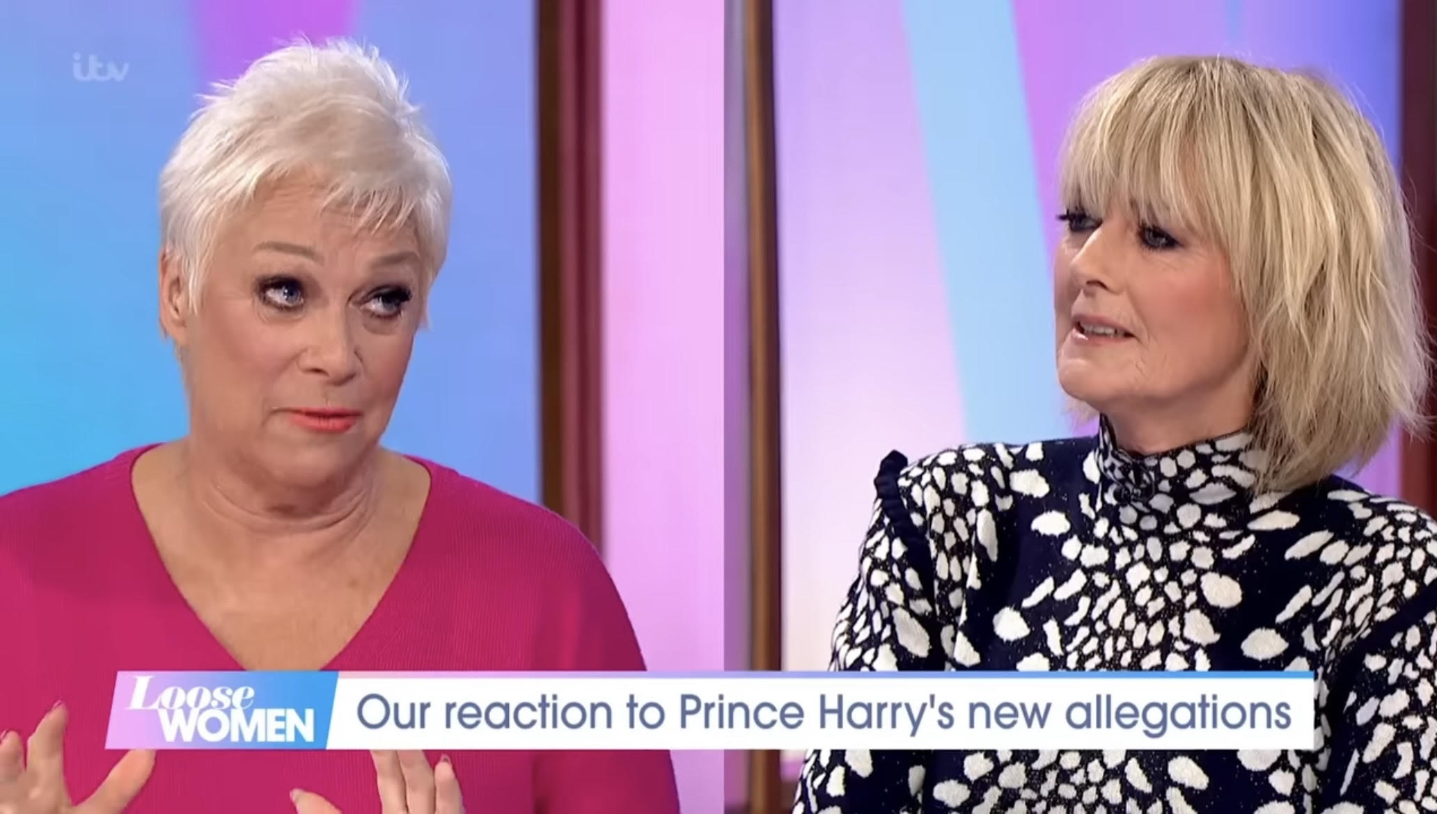 Denise Welch debates with Jane Moore on Loose Women
