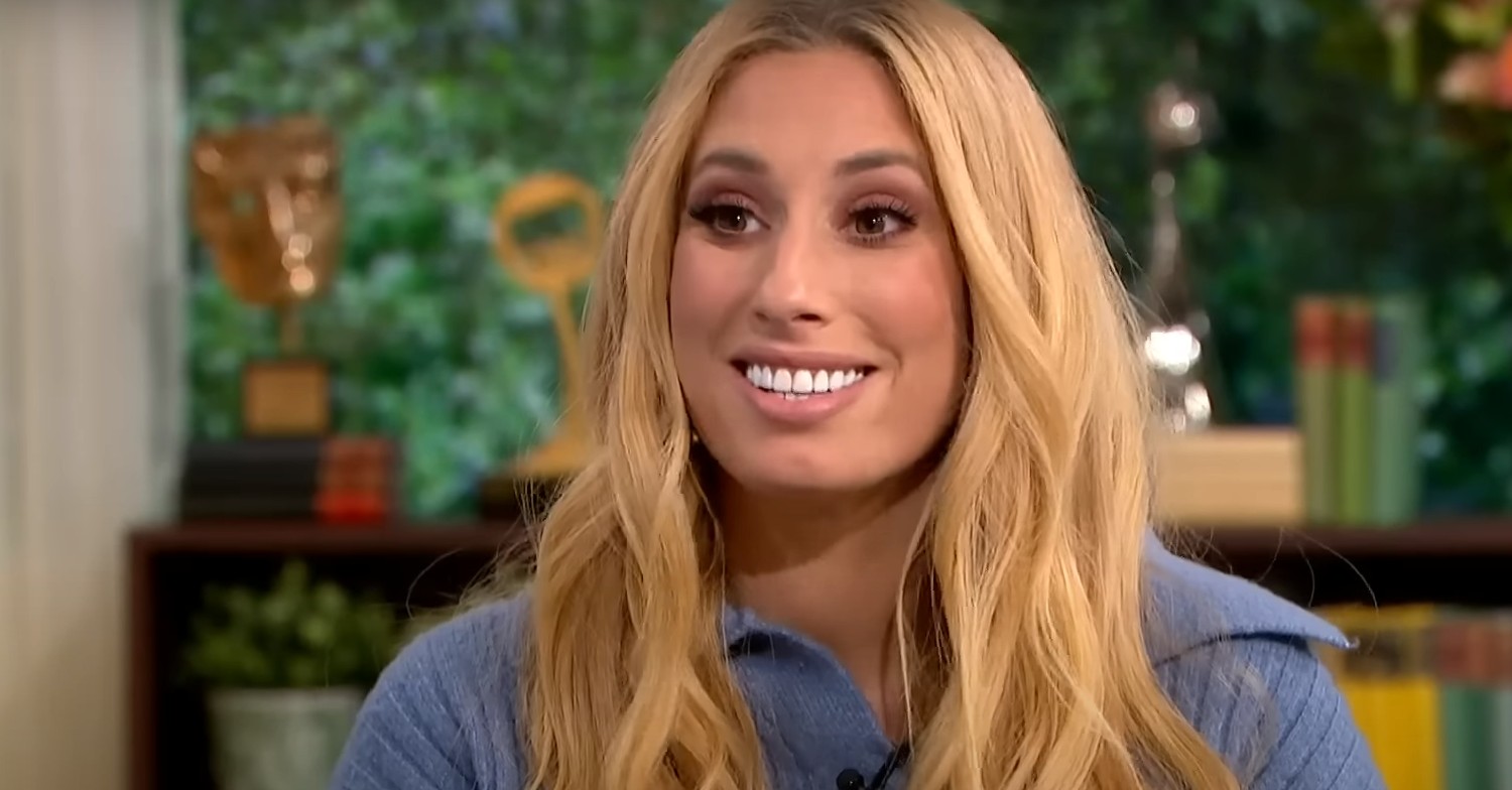Stacey Solomon smiling on This Morning