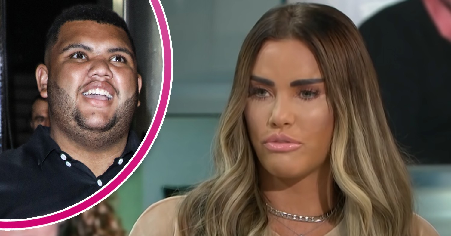 Katie Price talking on GMB, son Harvey smiling at NTAs