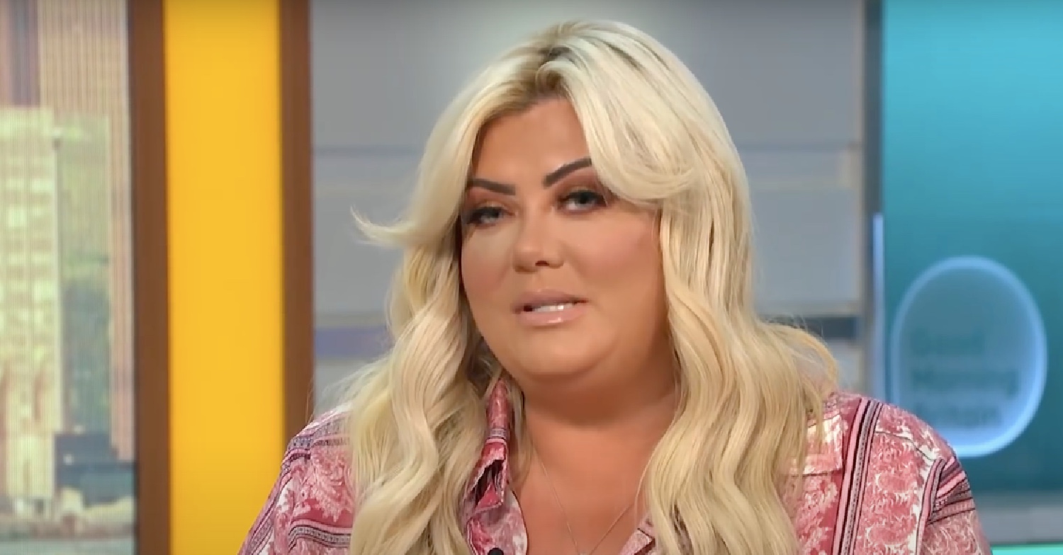 Gemma Collins wearing a pink blouse on GMB