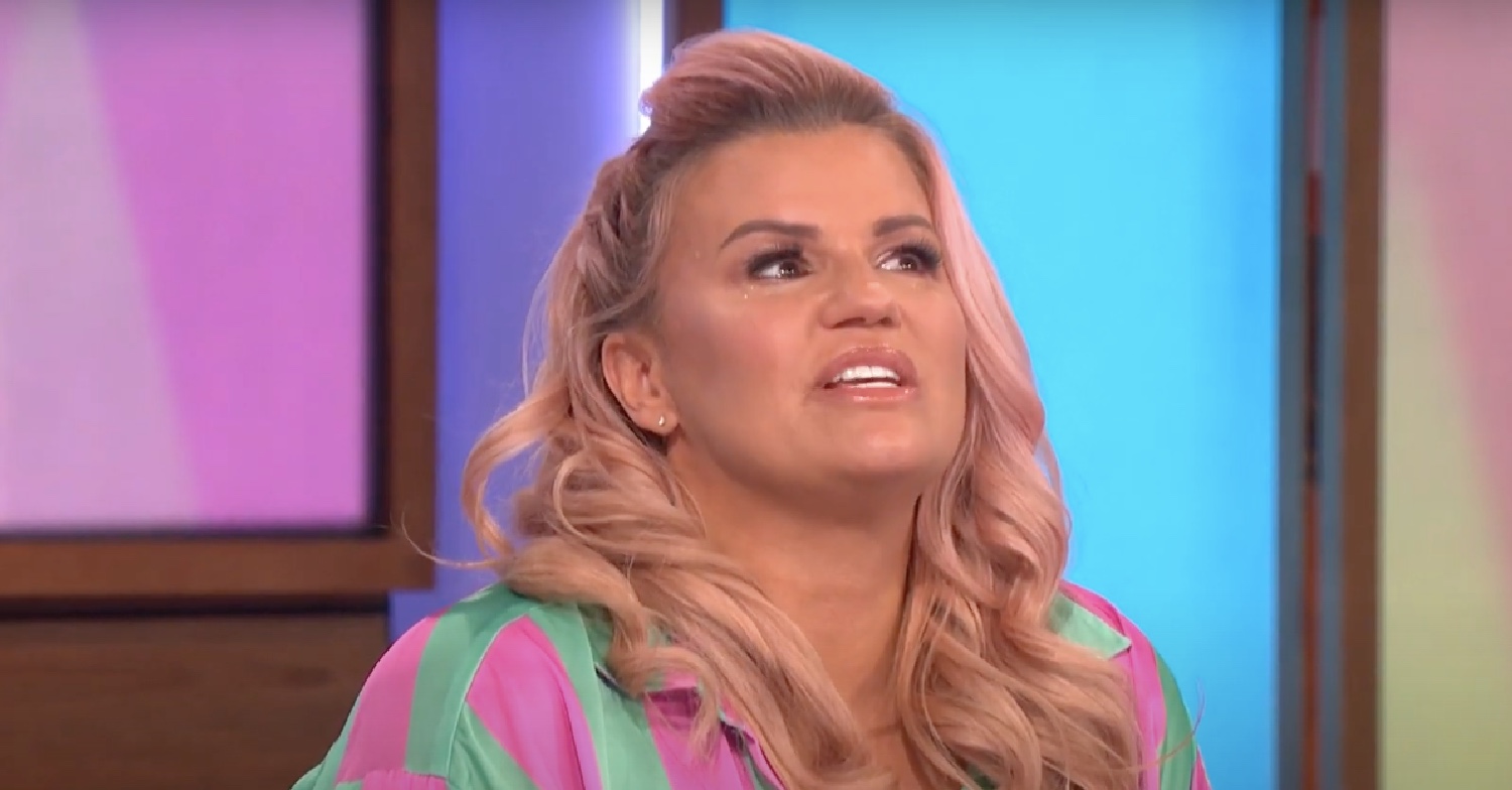 Kerry Katona tearing up on Loose Women