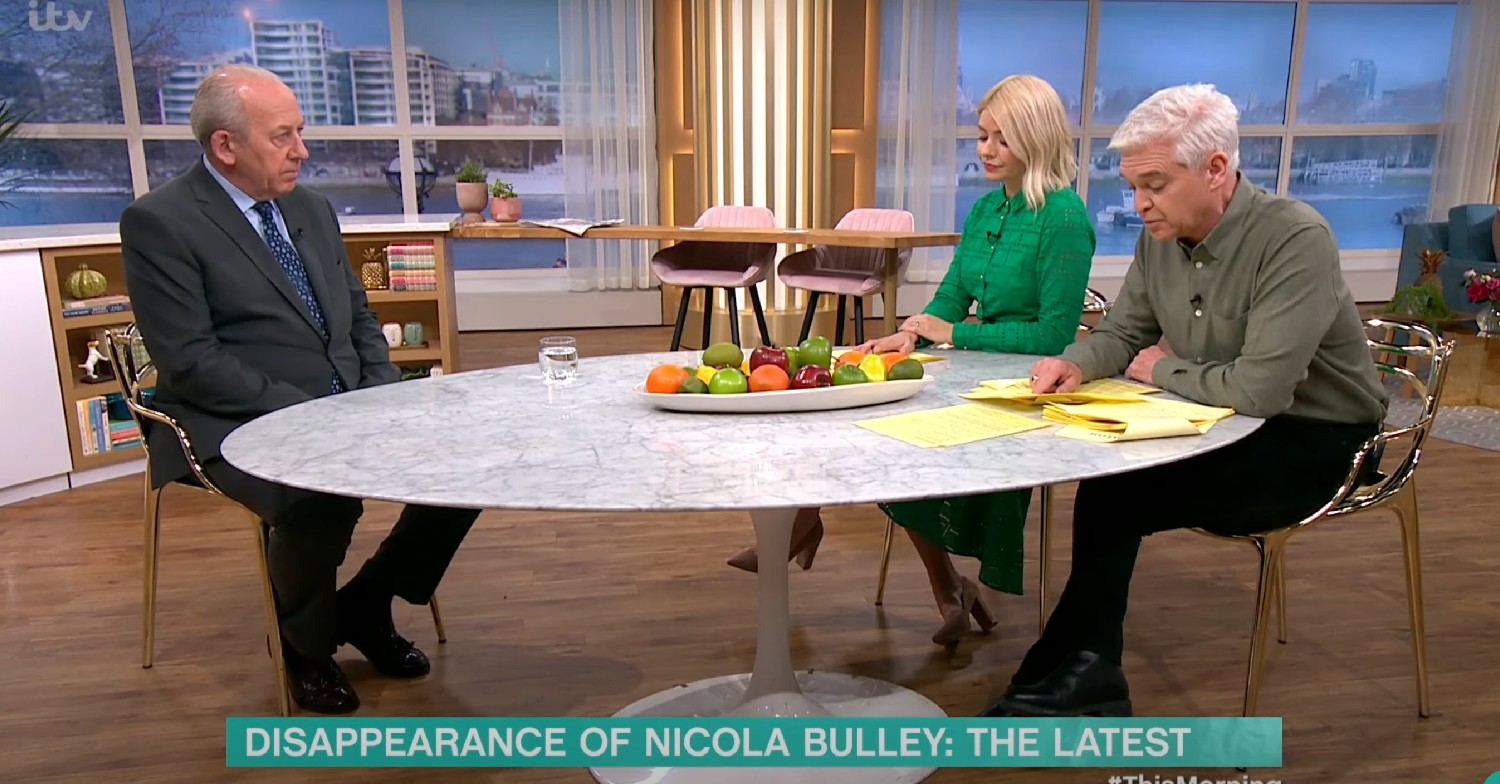 Peter Blexley speaking to Holly Willoughby and Phillip Schofield on This Morning today