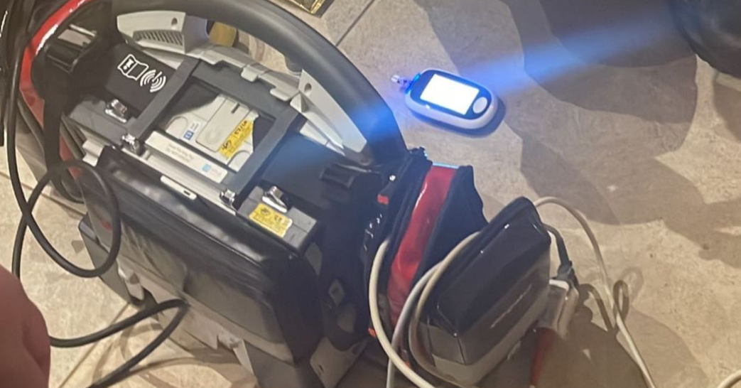 Ambulance equipment at Gemma Collins' home