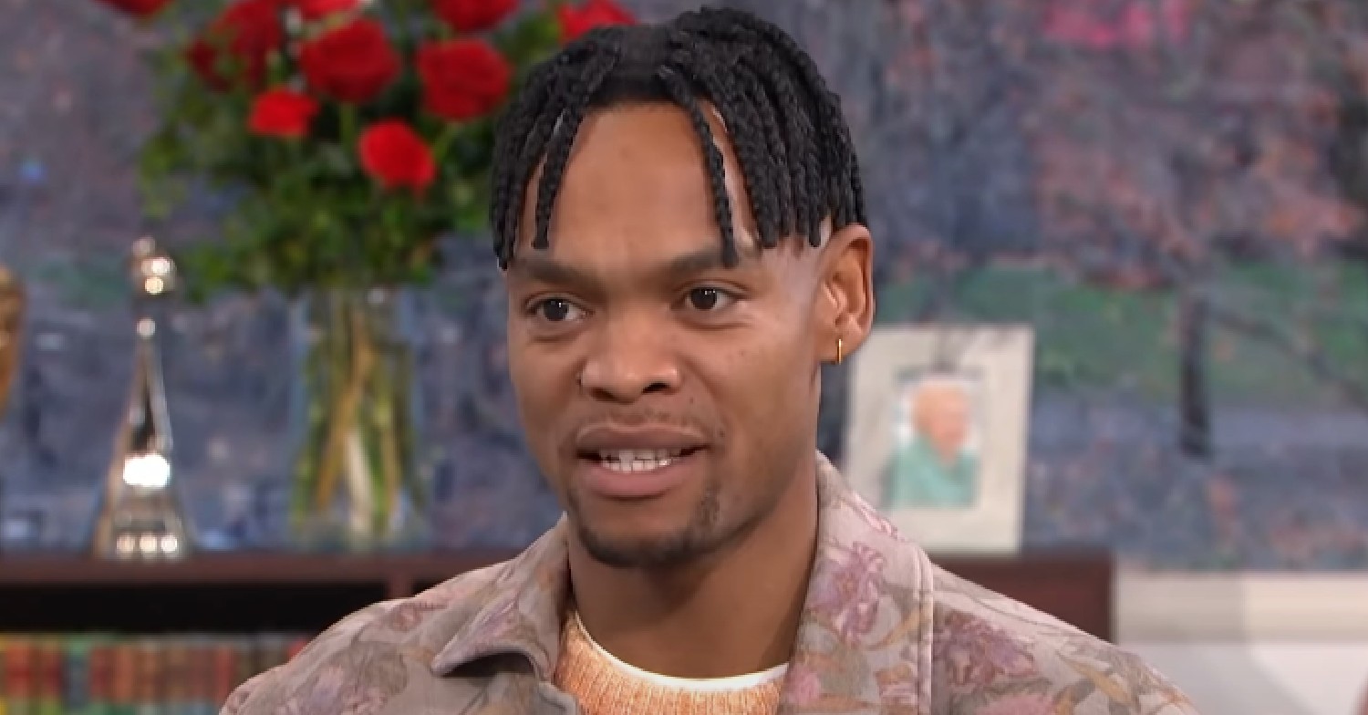 Strictly star Johannes Radebe looking serious on This Morning