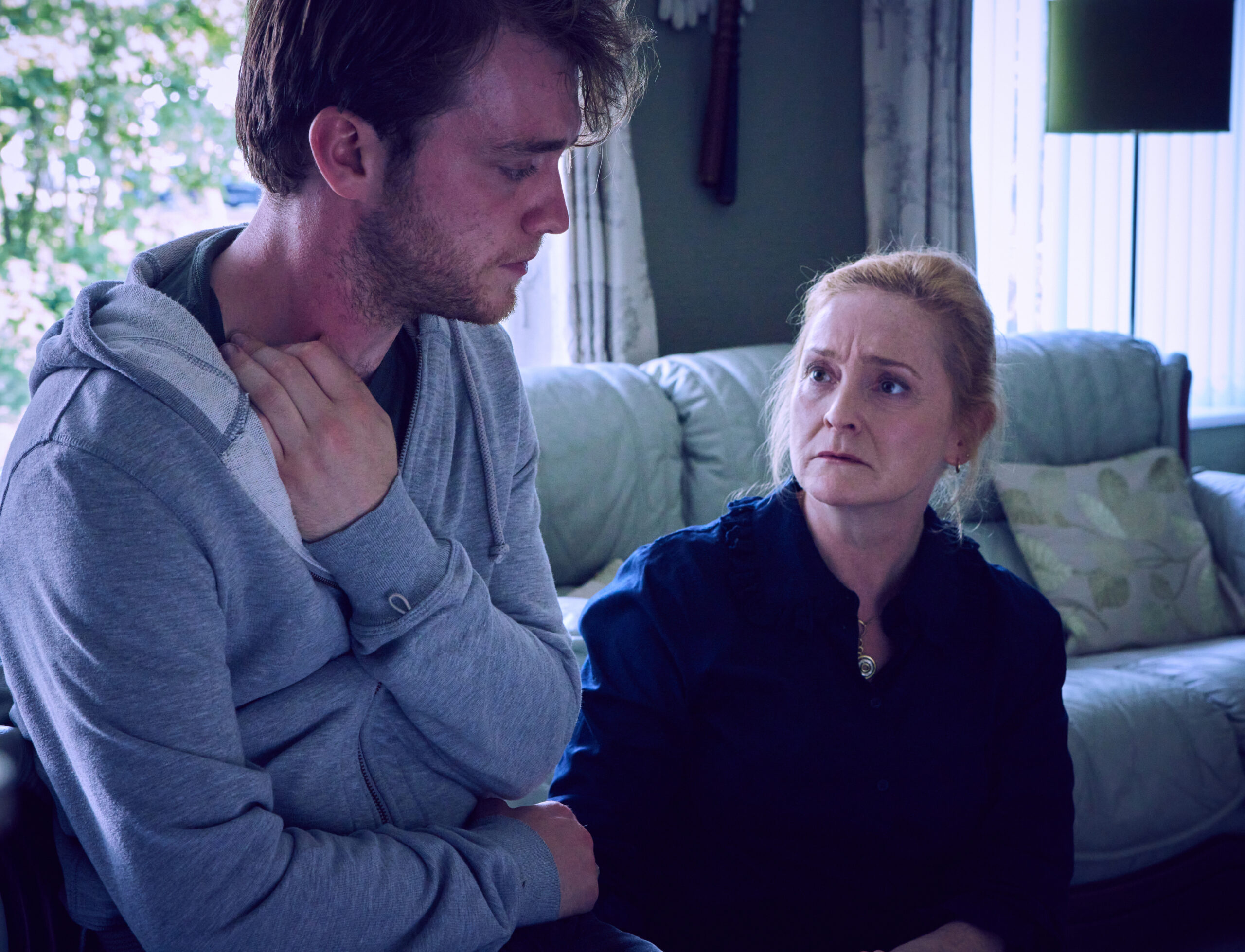 Pictured:LIZZIE HOPLEY as Deb Kingston and BILLY GUNNION as Shane Kingston in Vera