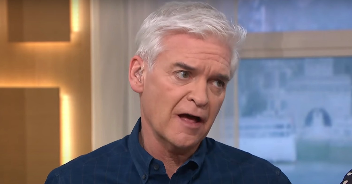 Phillip Schofield looking angry on This Morning