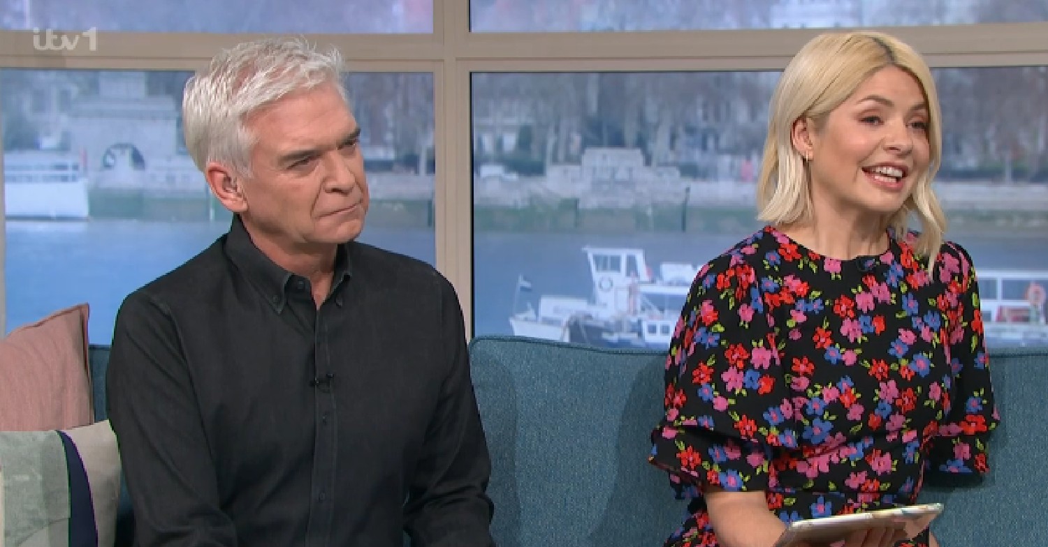 Phillip Schofield and Holly Willoughby talking on This Morning today