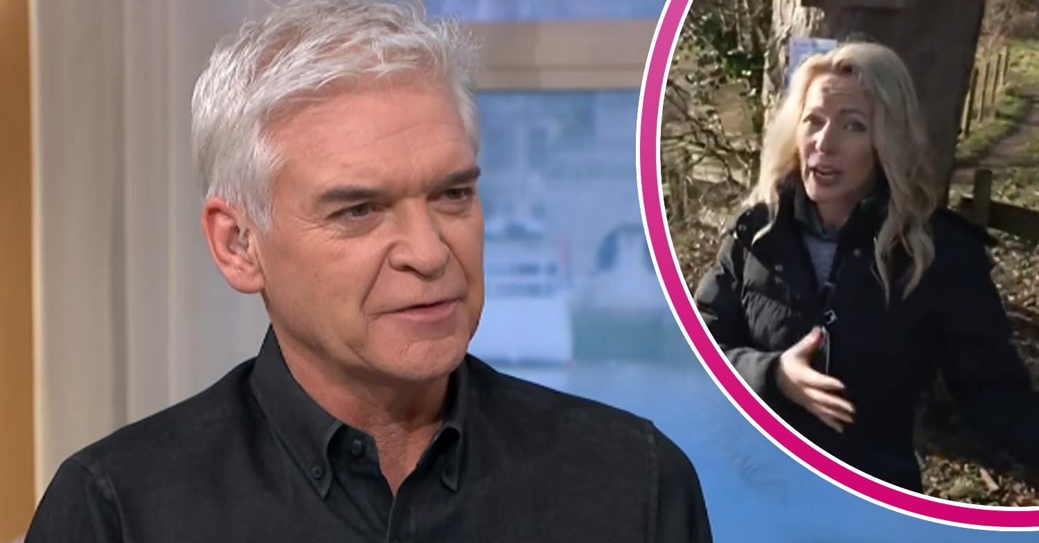 Phillip Schofield looks serious as reporter talks Nicola Bulley disappearance on This Morning