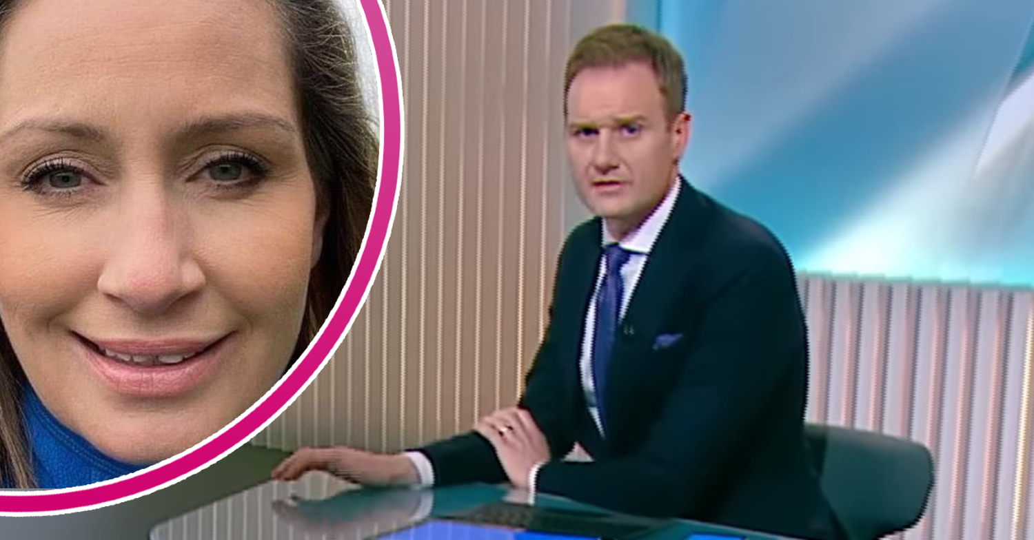 Nicola Bulley and Dan Walker in studio