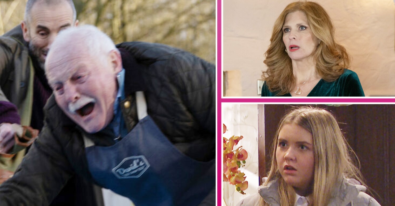 Emmerdale spoilers first look Pollard, Bernice and Cathy comp image