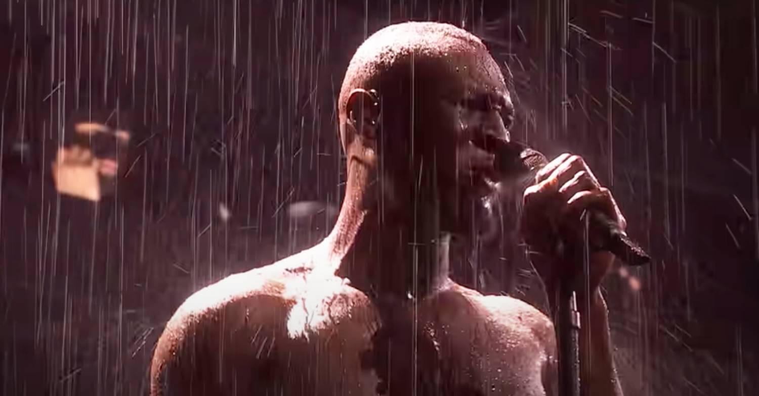 Stormzy raps at the BRITs in 2018