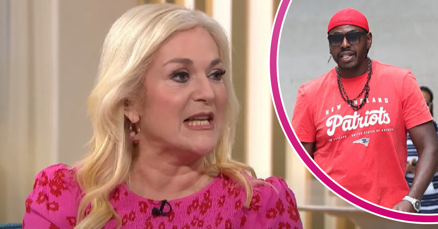 Vanessa Feltz and Ben Ofoedu looking tense