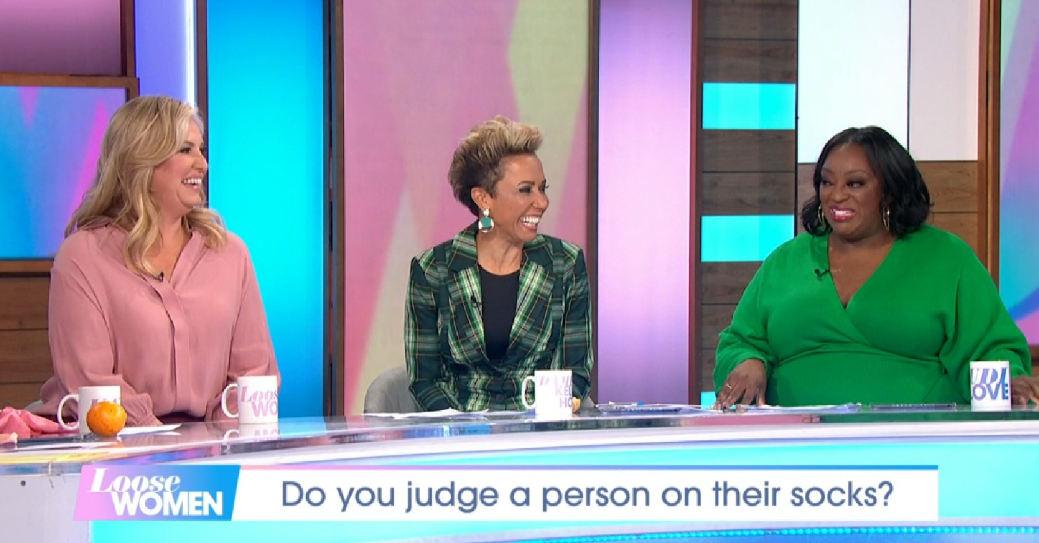 Josie Gibson, Kelly Holmes and Judi Love on Loose Women today