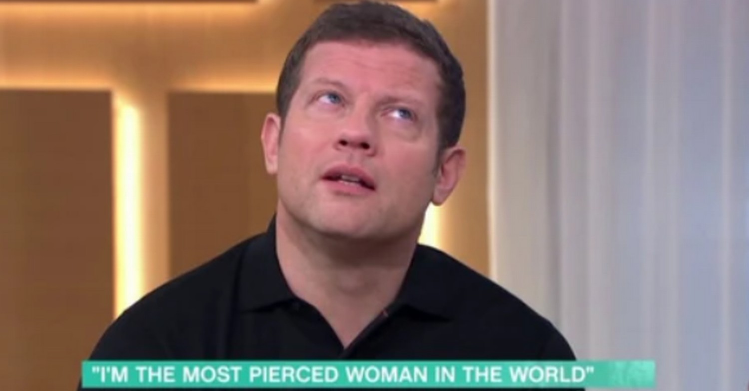 Dermot O'Leary looking confused on This Morning today