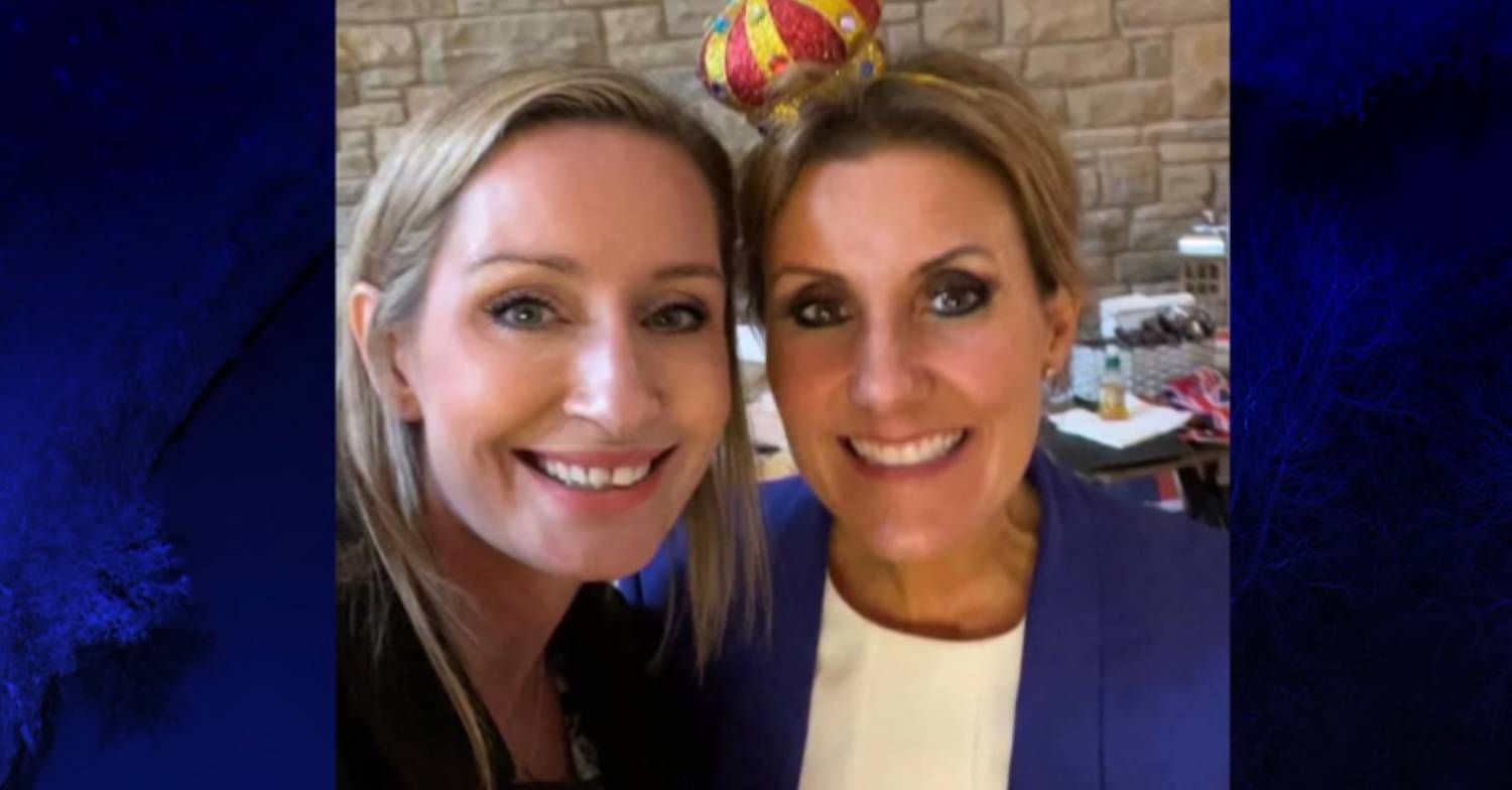 An image showing Nicola Bulley with her friend Emma White