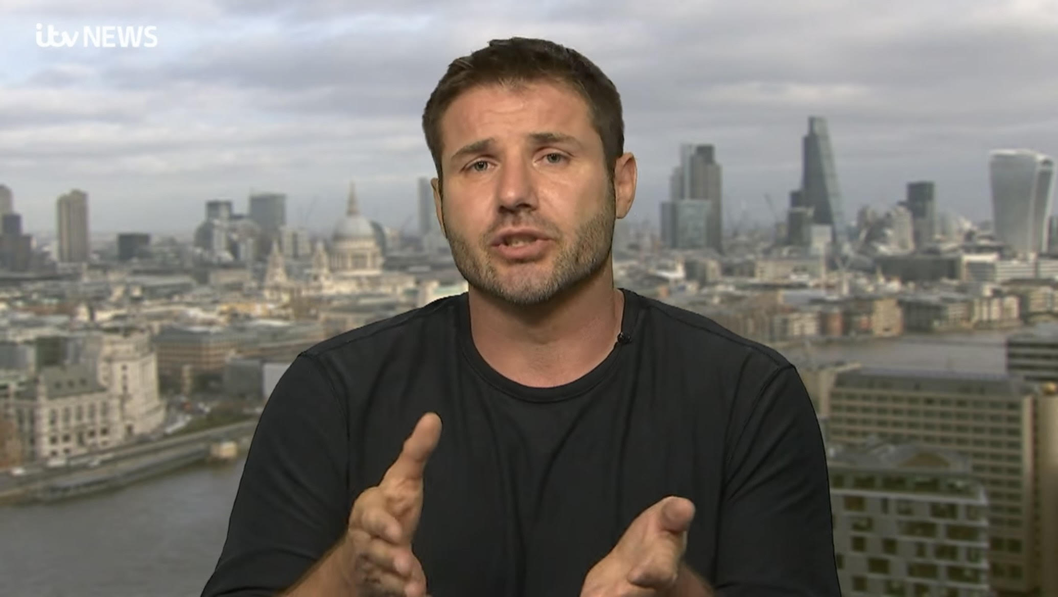 Ben Cohen talking on ITV News