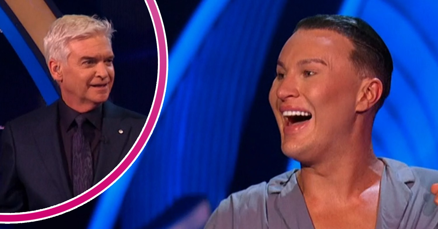 Phillip Schofield shocked, The Vivienne laughing on Dancing On Ice