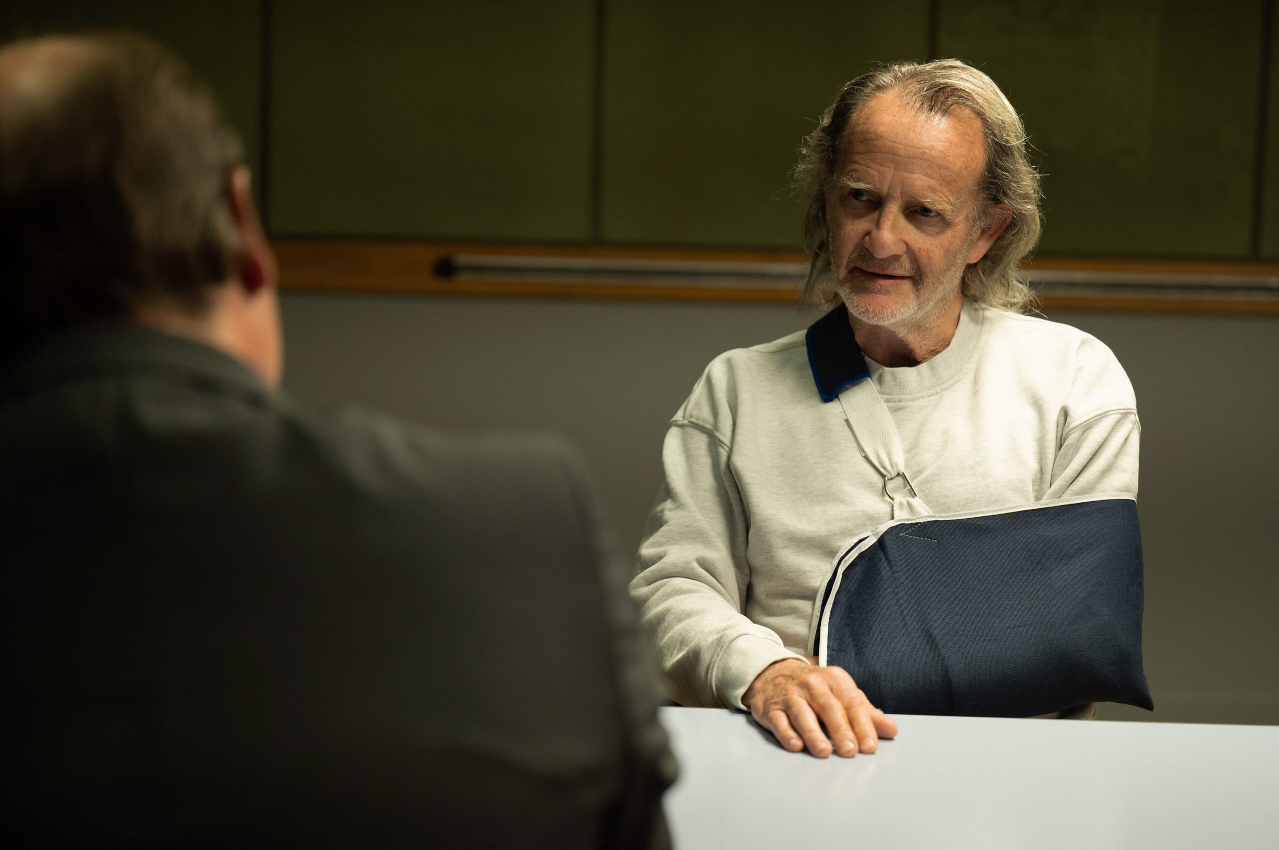 Anton Lesser being interrogated in the BBC show Better