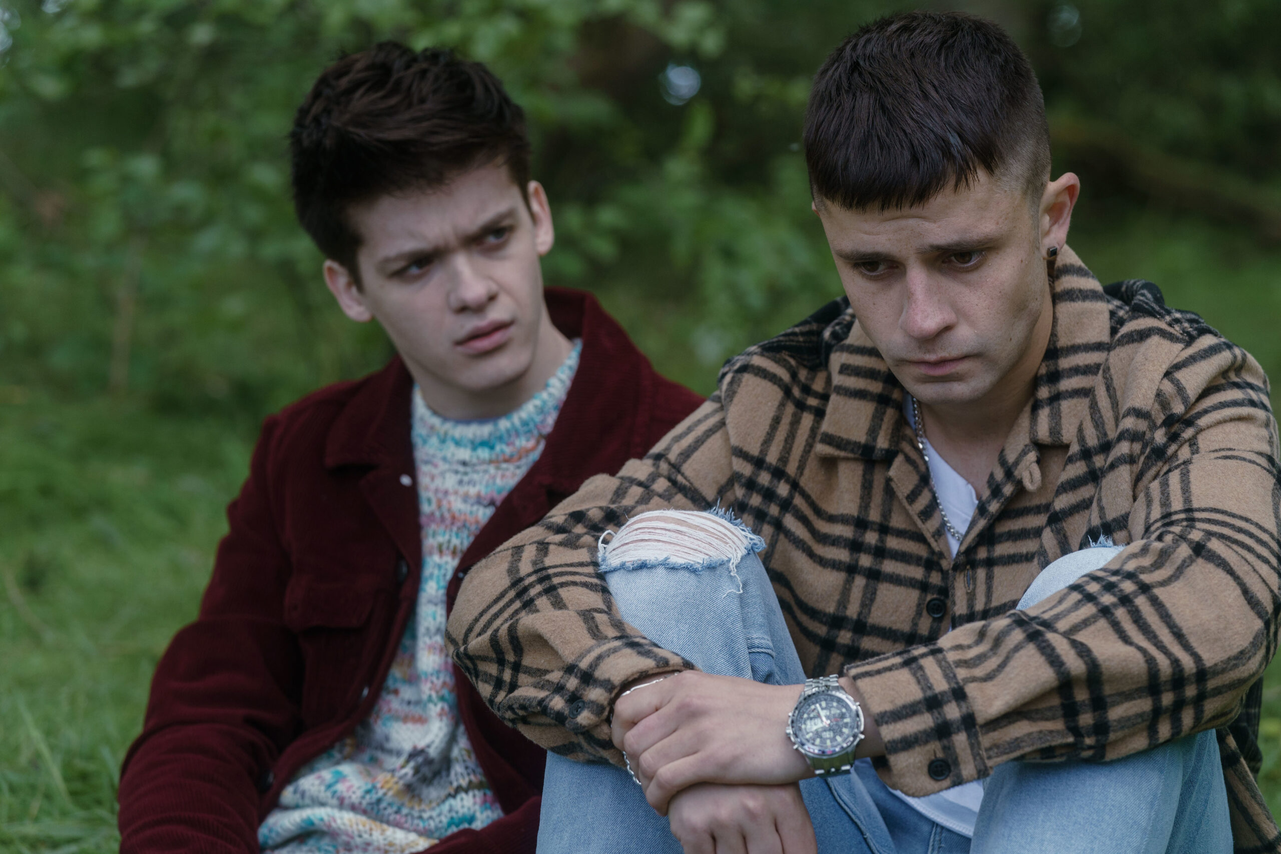 Zak Ford-Williams sitting with Ceallach Spellman in the BBC show Better