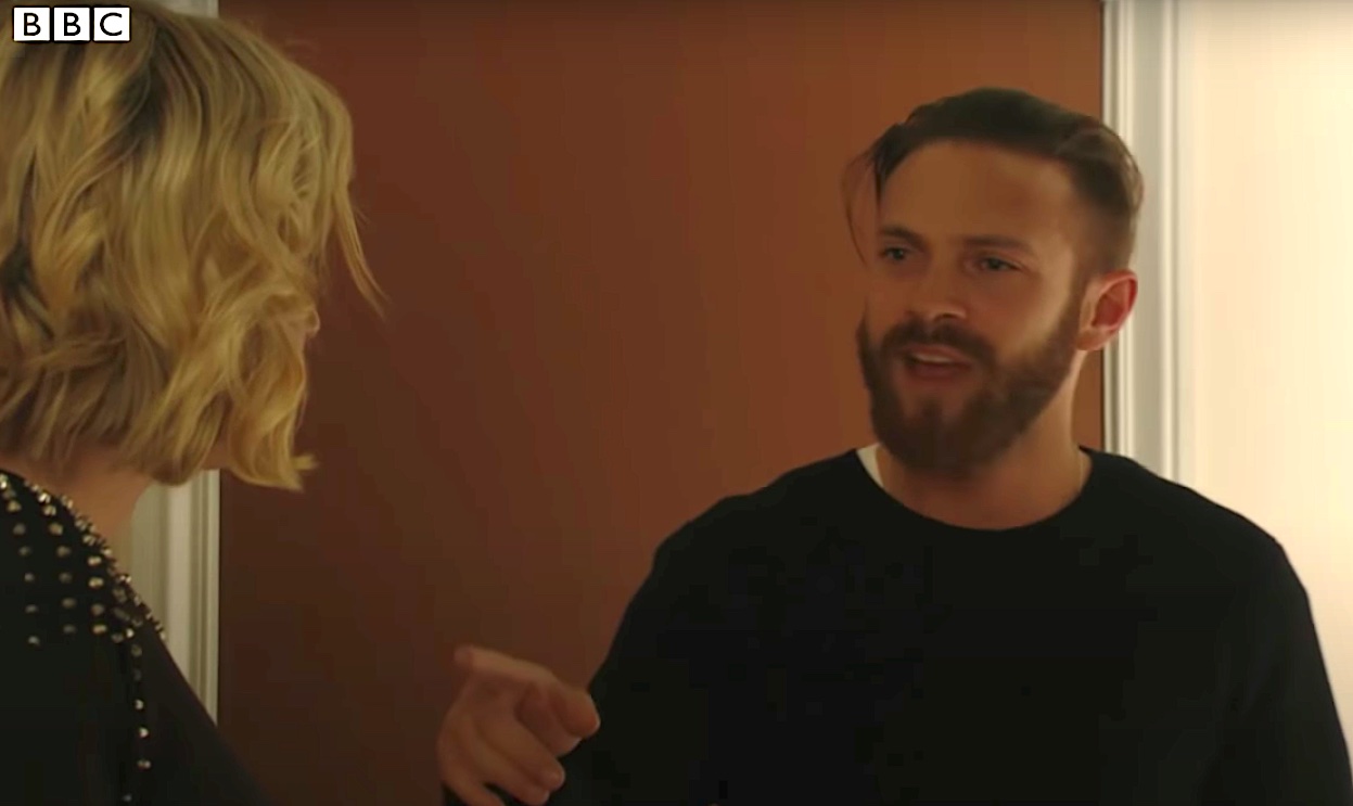 Dean shouts at Roxy Mitchell