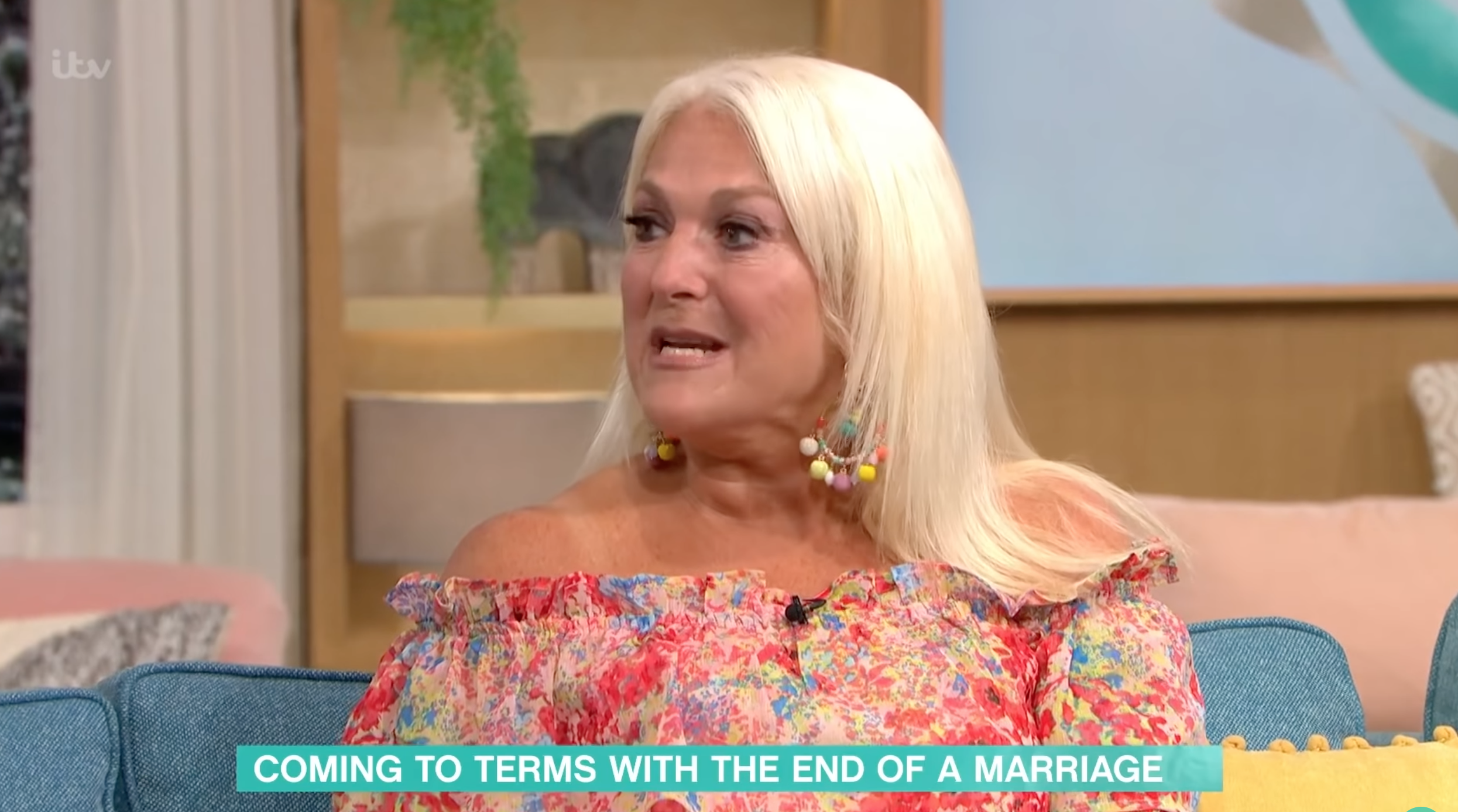 Vanessa Feltz speaking on This Morning