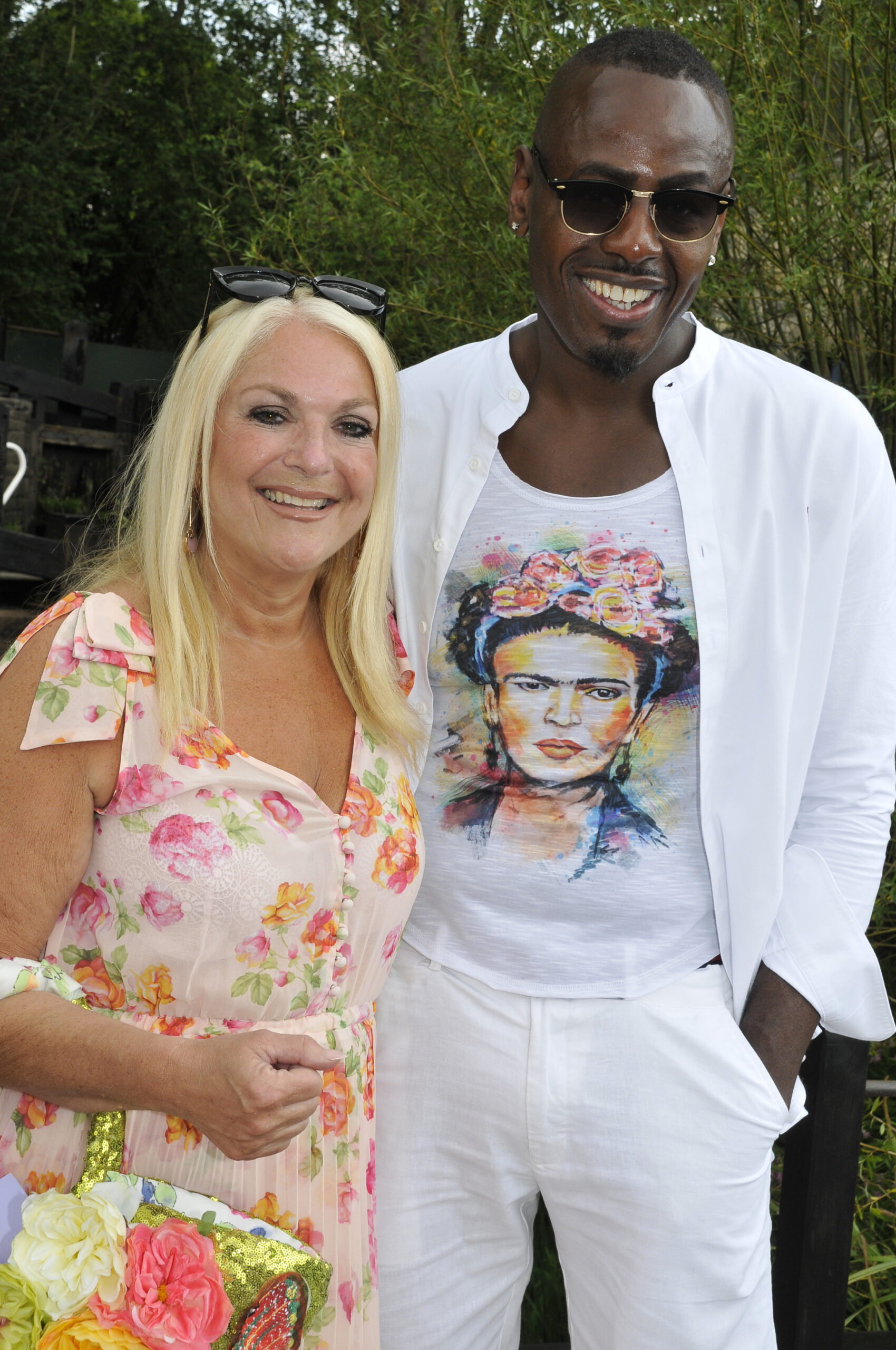 Vanessa Feltz and Ben Ofoedu smiling