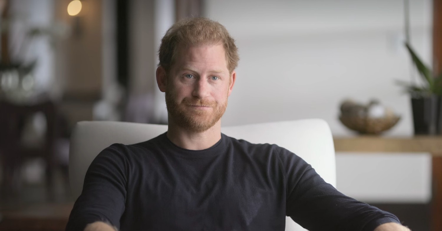 Prince Harry looking sad on his Netflix documentary 
