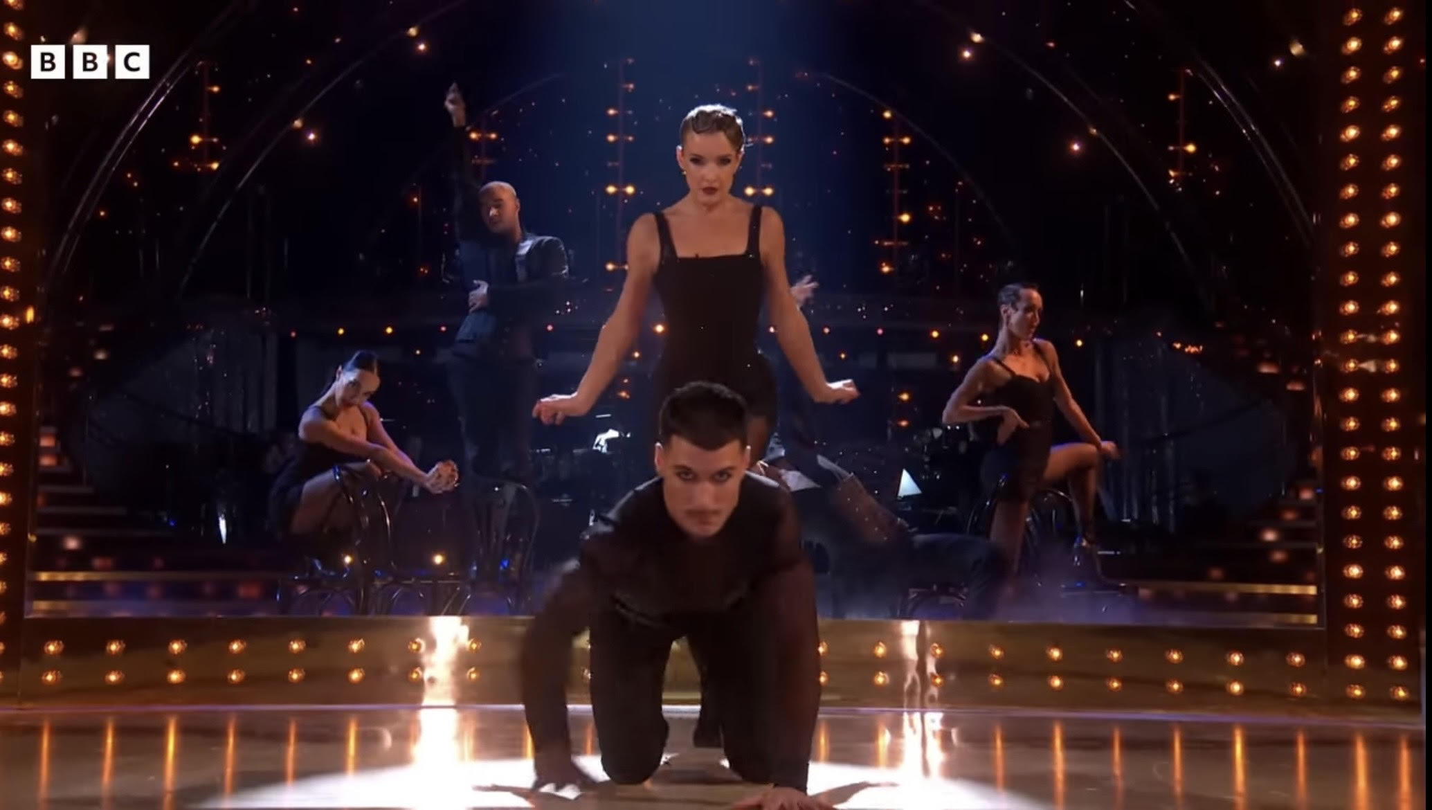 Helen Skelton and Gorka Marquez performing on Strictly