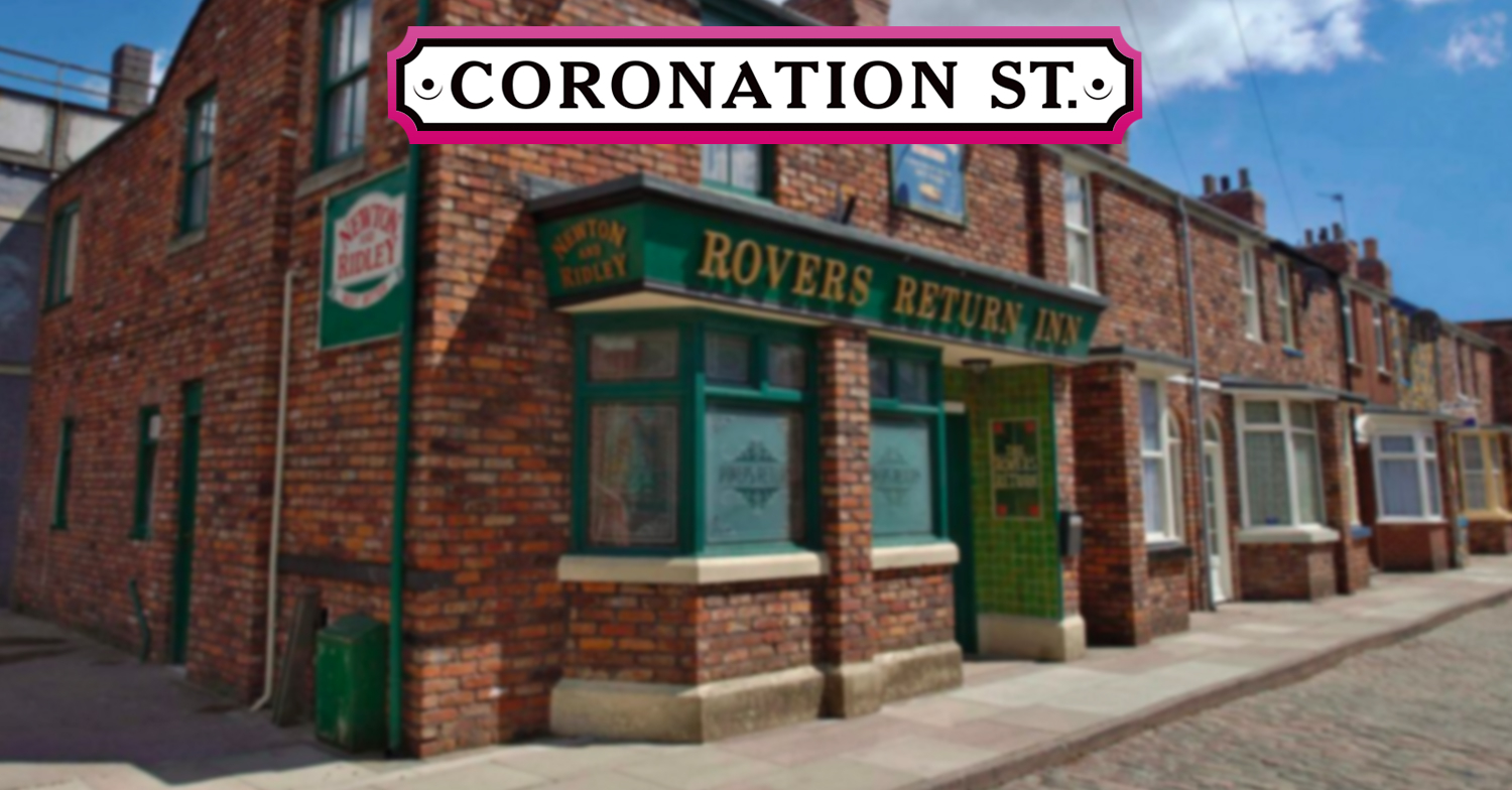 Coronation Street logo and background
