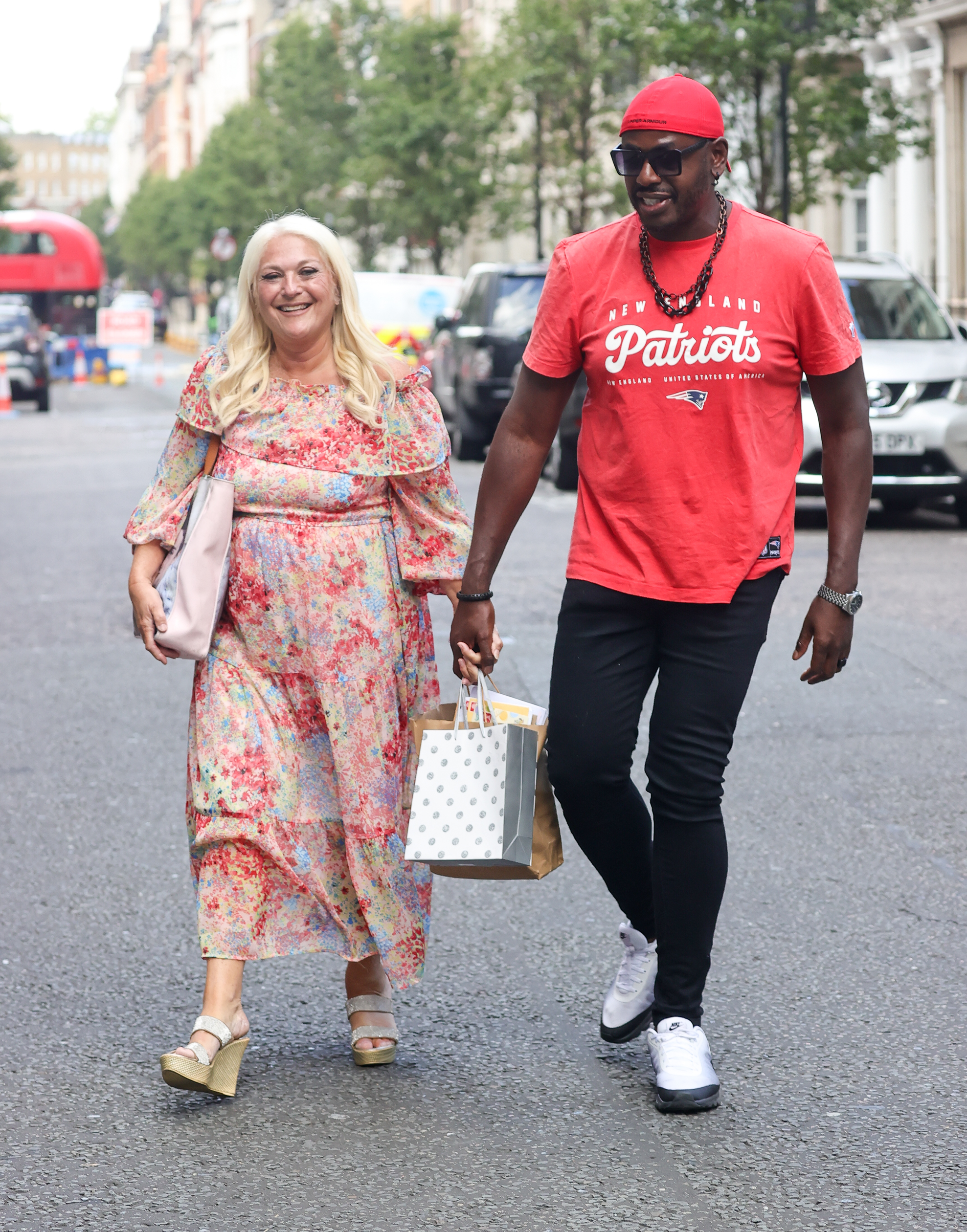 Vanessa Feltz and her partner Ben Ofoedu together