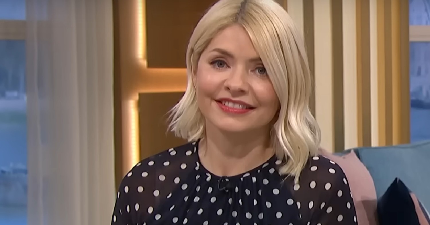 Holly Willoughby smiling on This Morning