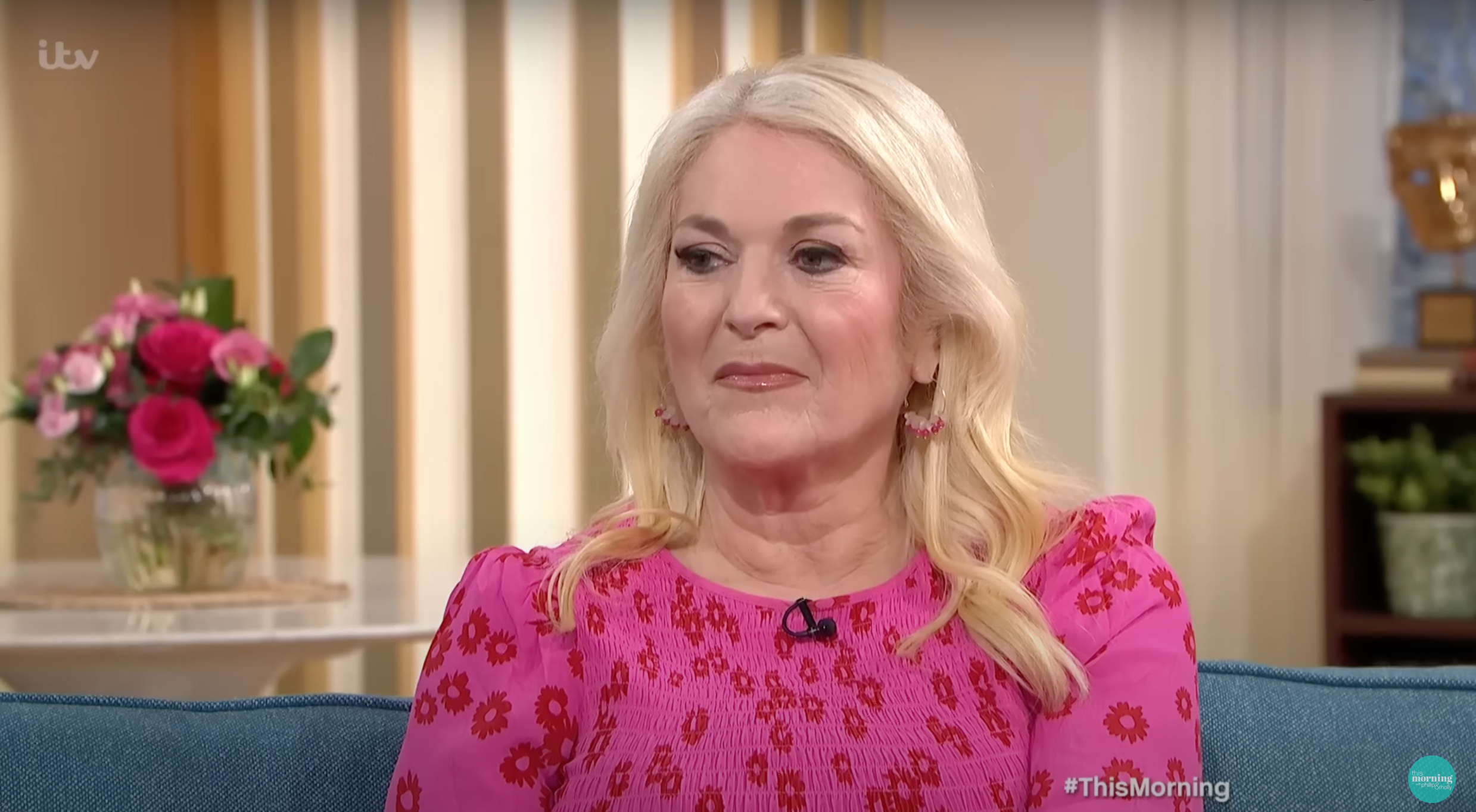 Vanessa Feltz looking stern on This Morning