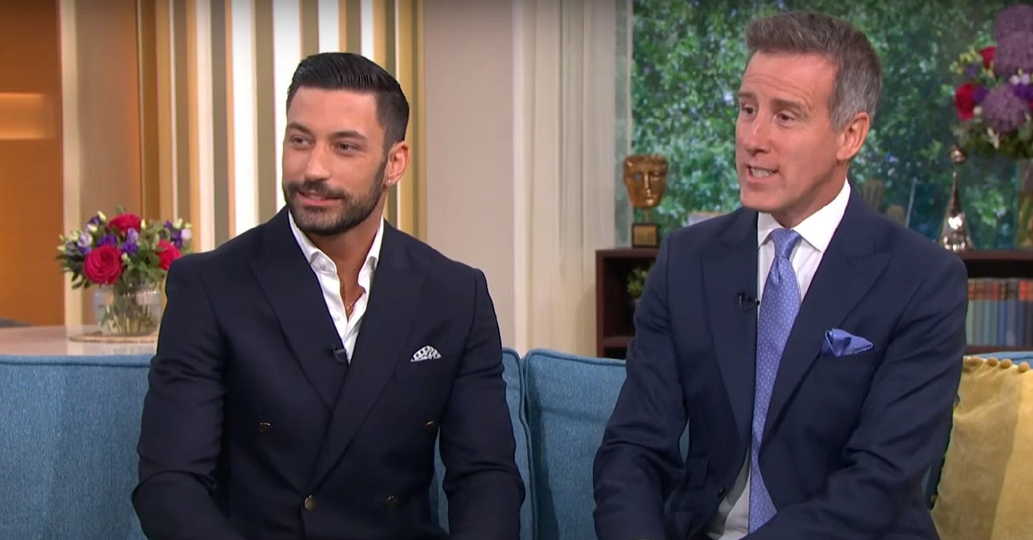 Strictly stars Giovanni Pernice and Anton Du Beke sitting together on This Morning